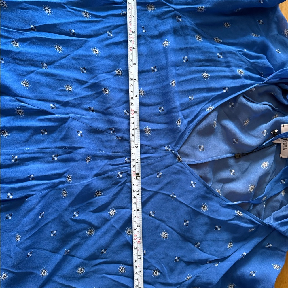 Dorothee Schumacher Something Blue Dress-Blue Tie Print- Size 5 (XL) - Picture 6 of 8